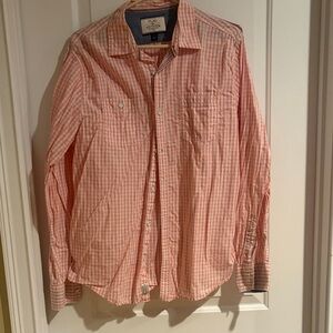 Flag & Anthem Men's Peach Gingham Button-Down Shirt